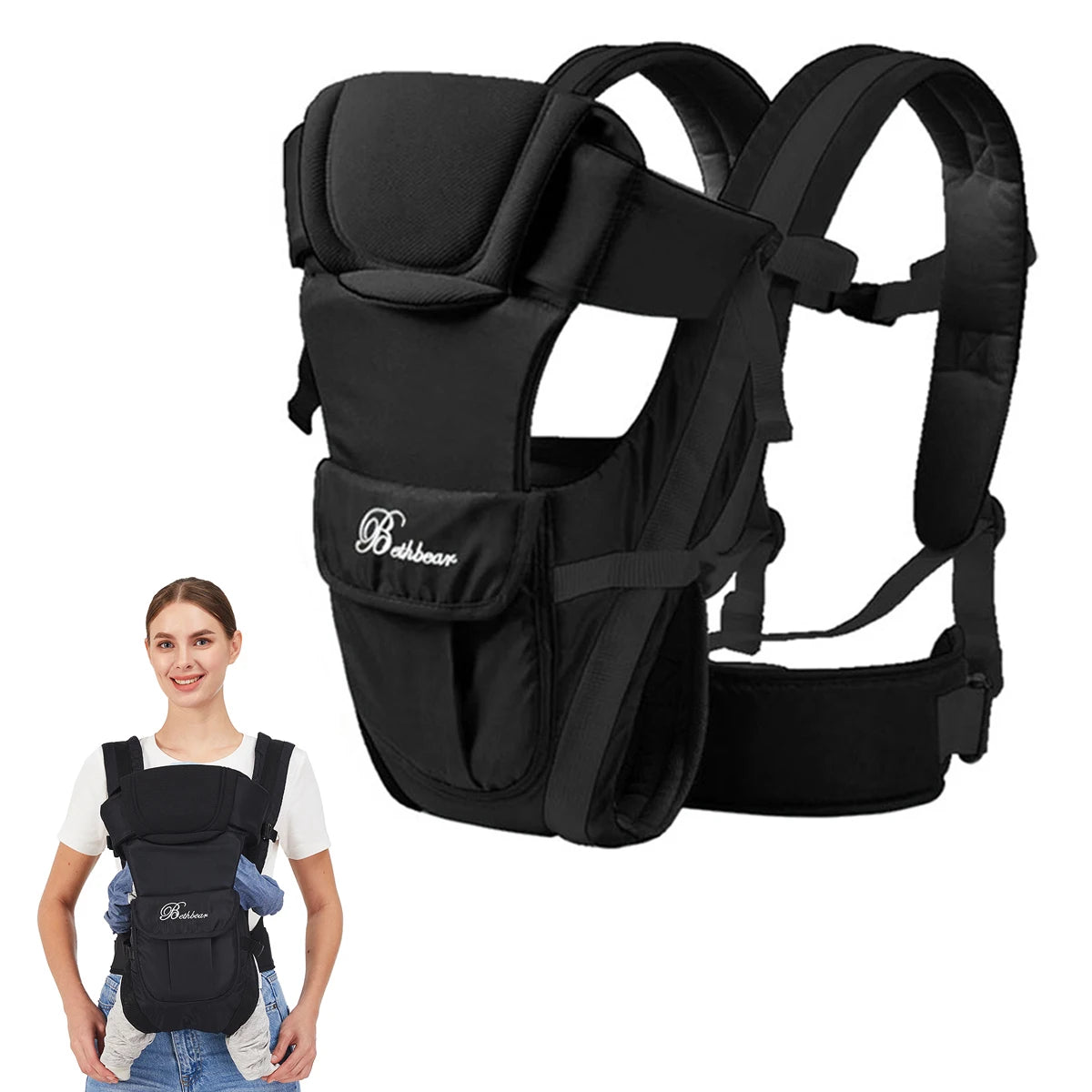 Baby Sling Carrier, 4-1